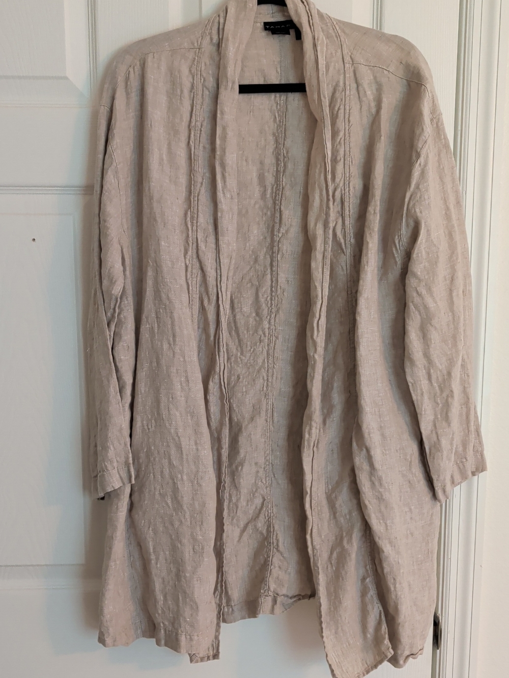 Tahari Beige Linen Women's Jeans